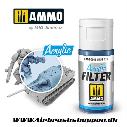  A.MIG 0808 Marine Blue Akryl filter 15 ml